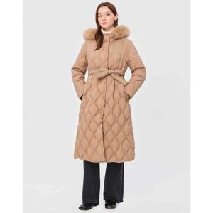 질스튜어트 뉴욕 여성 24FW 스테디셀러 베이지 단색 패딩점퍼 WJJU4D040I2