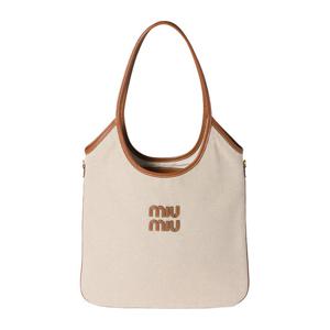 26SS 미우미우 아이비 캔버스 토트백 5BG231 ACRN F062F