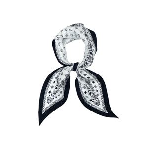 [루이까또즈(스카프)]스테인 마름모 실크 스카프 화이트 2ESD971WH