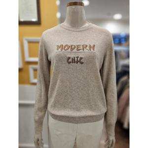 BCBG 세이브존01 레터링 라운드넥 풀오버 니트 B5D9K471