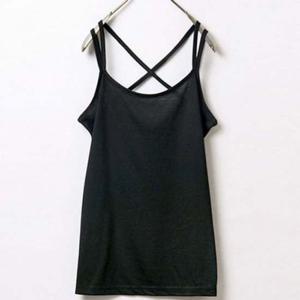 임부복 NB0025M305 빅사이즈 큰옷 크로스끈나시 중년