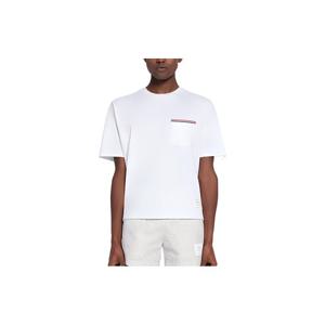 톰브라운 삼선 포켓 남성 반팔티  MJS183A-07323-100