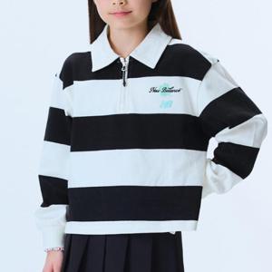 뉴발란스키즈반팔티 HQK NK9BF1801G-19 NBGC 카라 스트라이프 티셔츠
