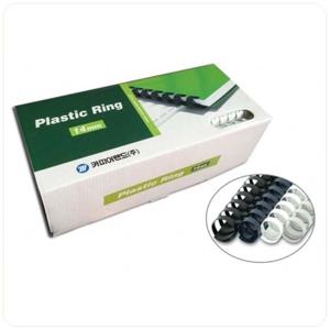 카피어랜드 제본링 14mm 흰색 100입 플라스틱제본링 제본링 셀프제본