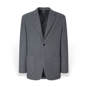 [헤지스 남성] 남성 멜란지 솔리드 자켓 HZJA5D465G2 HZJA5D465