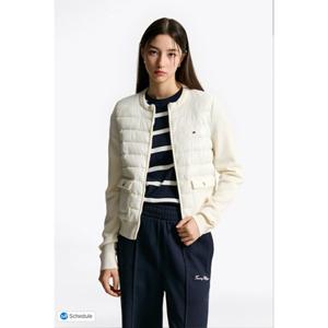 [타미힐피거 여성] T22F7QJC051WT1 니트 믹스 패딩 자켓 T22F7QJC051WT1