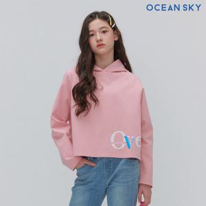 [오션스카이] 여아 크롭 라글란 후드티셔츠-DAJG5157B0P