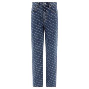 25SS 알렉산더왕 Jeans with 로고 crystal hotfix 4DC3244453460 TP565336481