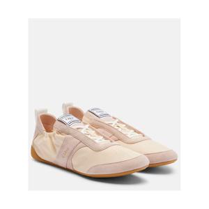 끌로에 Chloe Kick 스웨이드 트리밍 스니커즈 P01133659