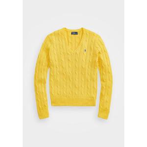 폴로 랄프로렌 포니로고 피마 코튼 케이블 니트 V넥 스웨터 2119