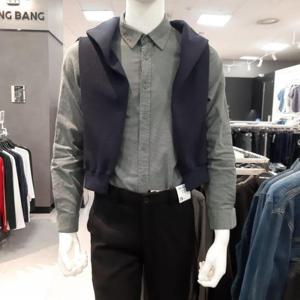 뱅뱅 HC09 남성 가을 약약기모 솔리드셔츠남방 NSK631