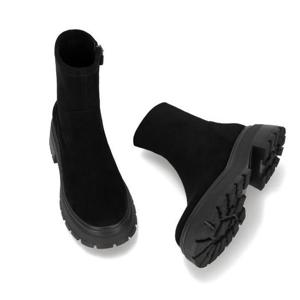 엘칸토 HC09 여성 스웨이드 청키 스판 워커부츠 LCWA69U54C-1