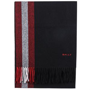 발리 블랙 레드 삼선 머플러 185 블랙 MSC02R WO020 U901