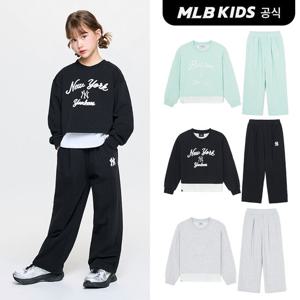 [MLB키즈 공식]26SS 스포티브 애슬레저  레이어드 맨투맨세트 (여아) (3color)7FS2A0261