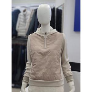 BTR골프 세이브존06 여성 겨울 기모 후드넥 반집업 티셔츠 미라 BUT45J95W