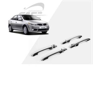 (도어캐치 몰딩) 포르테 4-5도어/쿱 크롬 손잡이 커버 자동차용품 익스테리어용품 익스테리어몰딩 커버 도어캐치 도어캐치몰딩 도어캐치커버