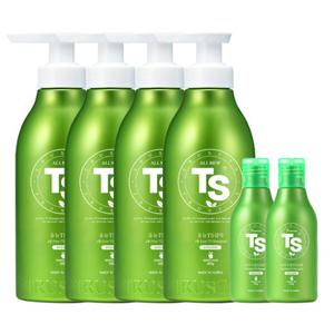 올뉴 TS 샴푸 500g 4개 + 프리미엄 TS 샴푸 100g 2개