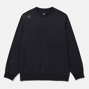 [데상트]데상트 프런트 포켓 우븐 맨투맨 SQ121DWH21BLK0 긴팔티