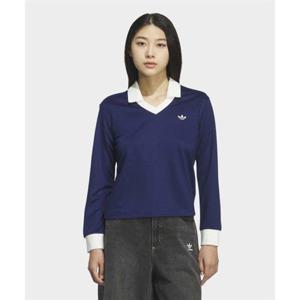 아디다스 브이넥 롱 슬리브 티 - 다크블루 KD1471 249216