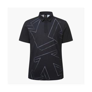 데상트 GOLF 남성 패턴 프린트 반팔 티셔츠 (DP32MFTS72) DP32MFTS72_BLKG 279595