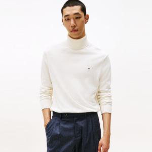 [공식][타미힐피거] 피마 코튼 캐시미어 롤 넥 스웨터 (T12F7KPO190MT1Z00)