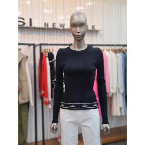 제시뉴욕 세이브존05 밑단 레터링 니트티셔츠 DE15SZNSKO5150BU