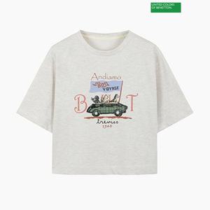 베네통 오퍼드 티셔츠 BATS07511