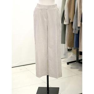 메종블랑쉬 세이브존03 뒷밴딩 벨벳 스티치 와이드 팬츠 AQM261JSL101A