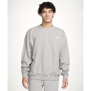NIKE 클럽 플리스 오버사이즈 프렌치 테리 크루 M - 다크 그레이 헤더라이트 스모크 그레이화이트 HJ1820-063 1526234