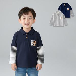 도그포켓 남아 레이어드ST 긴팔 카라티셔츠 206065