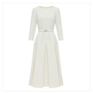 미니멈 세이브존07 보트넥 벨티드 원피스 MYAGWO1070