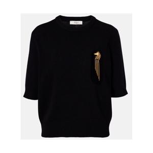 끌로에 임벨리시드 울 캐시미어 스웨터 P01130751