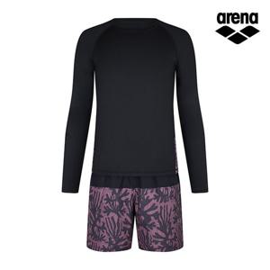 아레나공식 미스틱 레저 래쉬가드 세트 A3BM1PC01BLK