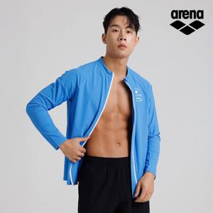 아레나공식 제프리 레저 집업 래쉬가드 A3BM1PR06BLU