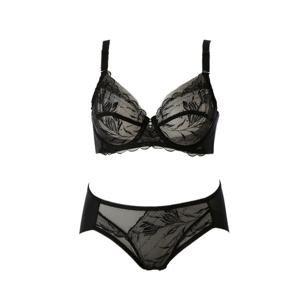 와코루 (C D컵+햄팬티) 안정적인 착용감 시스루 여성 홑겹브라팬티 DBR0464CDPT0464