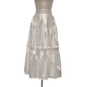 [클리지]밑단 면레이스 스커트(CQ2WSK02F)