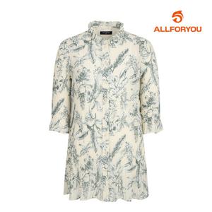 [올포유] 여성 패턴 플리츠 장기장 7부 블라우스 ALBLM4361-509_G