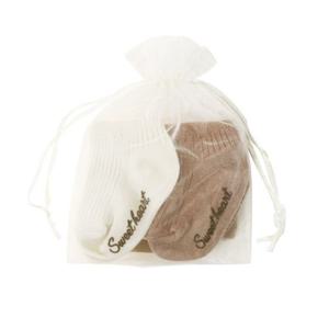 [스윗하트]스윗하트오가닉 베이비 브라운 반타이즈겸용 커버양말 2종 선물세트