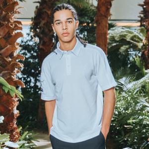 챌린저 PQ조직 소매포켓 남성 카라 반팔티셔츠 화이트 CHD2MST0239WH