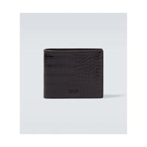 톰포드 크로코 이펙트 페이턴트 레더 바이폴드 지갑 P01105291