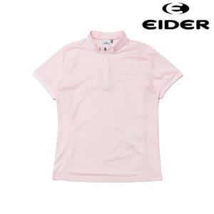 아이더 (DWM23281_D9) POP 와플 여성 반팔 짚업 티셔츠 (PALE PINK)