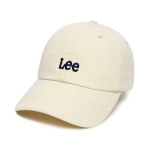 [LEE]LEE 스몰 트위치 로고 코튼 볼캡 아이보리 LE2601CA01IV