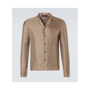 구찌 GG 프린트 실크 트윌 셔츠 P01151320