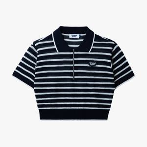 프로스펙스 [WOMEN] CLASSIC STRIPE KNIT HALF SLEEVE NAVY (PO3WT24M362)