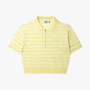 프로스펙스 [WOMEN] CLASSIC STRIPE KNIT HALF SLEEVE YLOW (PO3WT24M361)