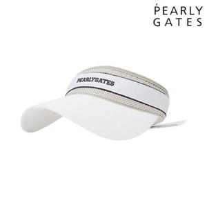 파리게이츠 (521E1CP004) 여성 리본 탈착 깅엄체크 로고 썬바이저