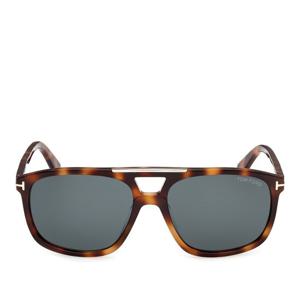 톰포드 로고 렉탱귤러 더블 브리지 톨토이즈 선글라스 FT1338 5