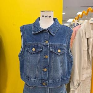 르피타 DP01 지오 데님조끼 L265UVO381