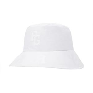 파리게이츠골프모자 PQS 531E1CP052_WH 공용 러버 로고 메쉬 안감 버킷햇