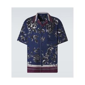 돌체앤가바나 프린트 실크 볼링 셔츠 P01129691